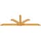Ekena Millwork Redmond Rough Sawn Timber Gable Bracket, Western Red Cedar, 108"W x 40"H x 2"D x 6"F, 9/12 Pitch GBW108X40X0206RED00RWR - alternate 5